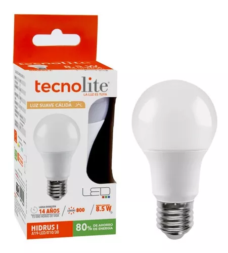 BOMBILLO LED 8.5W HIDRUS TL